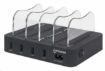 Obrázek Manhattan USB nabíjecí stanice, 4-Port USB Charging Station, USB-A, černá