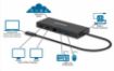 Obrázek Manhattan adaptér USB-C na Dual HDMI Multiport, USB 3.2 Gen 1, černá