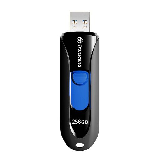 Obrázek TRANSCEND USB Flash Disk 512GB JetFlash®790, USB 3.1 (R:100/W:40 MB/s) černá/modrá