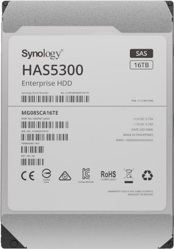 Obrázek Synology 3,5" HDD HAS5300-16T (NAS) (16TB, SAS, 7200 RPM, 512MB)