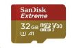 Obrázek SanDisk MicroSDHC karta 32GB Extreme (100MB/s, Class 10, UHS-I U3 V30) + adaptér