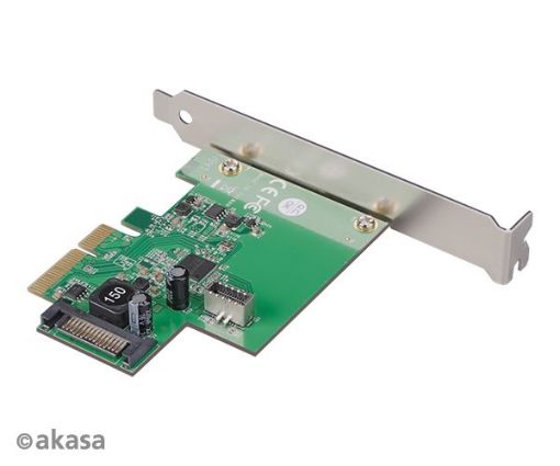 Obrázek AKASA síťová karta USB 3.2 HOST card, 10Gbps USB 3.2 Gen 2, Interní, 20-pin, PCIe