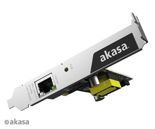 Obrázek AKASA síťová karta, 2.5 Gigabit PCIe Network Card with PoE