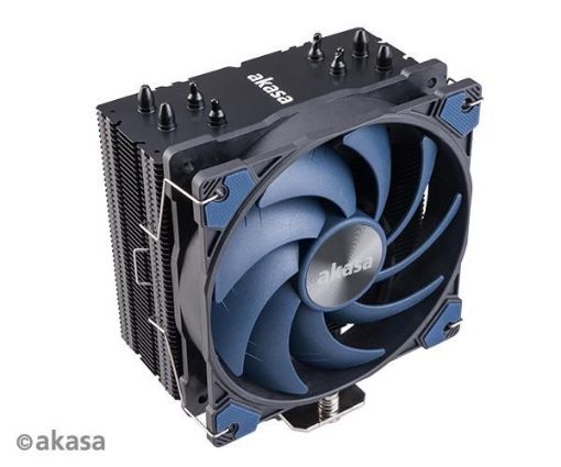 Obrázek AKASA chladič CPU Alucia H4, Heatpipes, Black fins