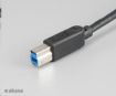 Obrázek AKASA kabel USB, male A na B male USB 3.0, 150cm, černý