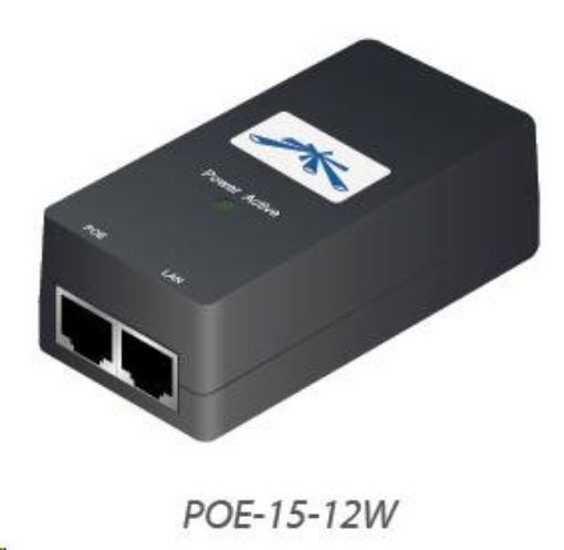 Obrázek UBNT POE-15-12W [PoE adaptér 15V/0,8A (12W), vč. napájecího kabelu]