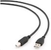 Obrázek GEMBIRD Kabel USB 2.0 A-B propojovací 1,8m Professional (černý, zlacené kontakty)