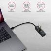 Obrázek AXAGON HUE-M1C, 4x USB 3.2 Gen 1 MINI hub, kovový, kabel USB-C 20cm