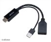 Obrázek AKASA kabel  redukce HDMI na DisplayPort, with USB power cable 4K@60Hz, 25cm