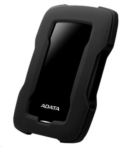 Obrázek ADATA Externí HDD 1TB USB 3.1 HD330, BLACK COLOR BOX, černý (gumový, nárazu odolný)