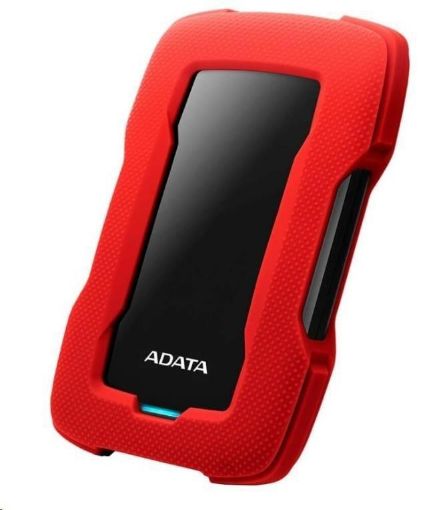 Obrázek ADATA Externí HDD 2TB 2,5" USB 3.1 HD330, RED COLOR BOX, červený (gumový, nárazu odolný)