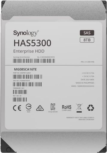 Obrázek Synology 3,5" HDD HAS5300-8T (NAS) (8TB, SAS, 7200 RPM, 256MB)