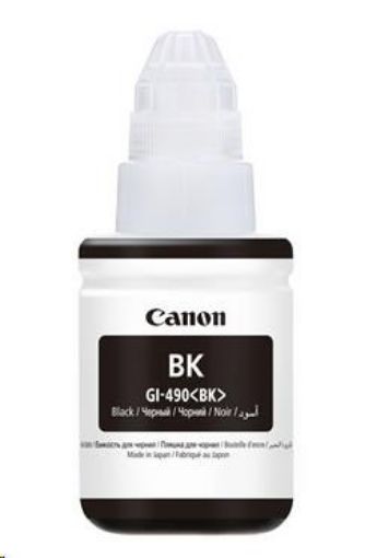 Obrázek Canon Cartridge GI-490 černá pro PIXMA G 1400, 1410, 2400, 2410, 3400, 3410, 4400 a 4410 (6 000 str.)