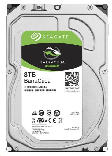 Obrázek SEAGATE HDD 8TB BARRACUDA, 3.5", SATAIII, 5400 RPM, Cache 256MB