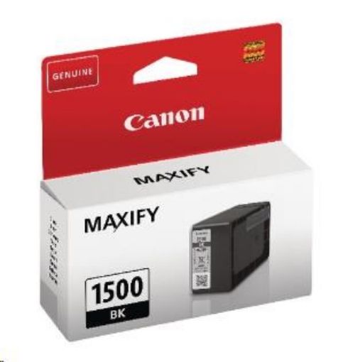 Obrázek Canon CARTRIDGE PGI-1500 BK černá 12,4ml pro MAXIFY MB2050, MB215x, MB2350, MB275x