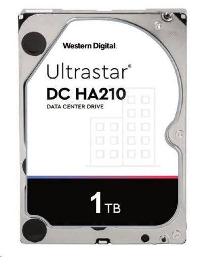 Obrázek Western Digital Ultrastar® HDD 1TB (HUS722T1TALA604) DC HA210 3.5in 26.1MM 128MB 7200RPM SATA 512N SE (GOLD WD1005FBYZ)