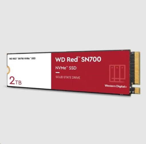 Obrázek WD RED SSD NVMe 2TB PCIe SN700, Geb3 8GB/s, (R:3400/W:2900 MB/s) TBW 2500