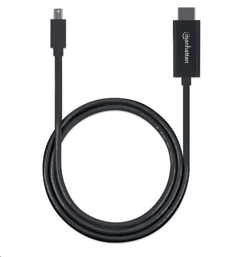 Obrázek MANHATTAN Kabel Mini DisplayPort na HDMI (4K@60Hz), 1.8m, černý