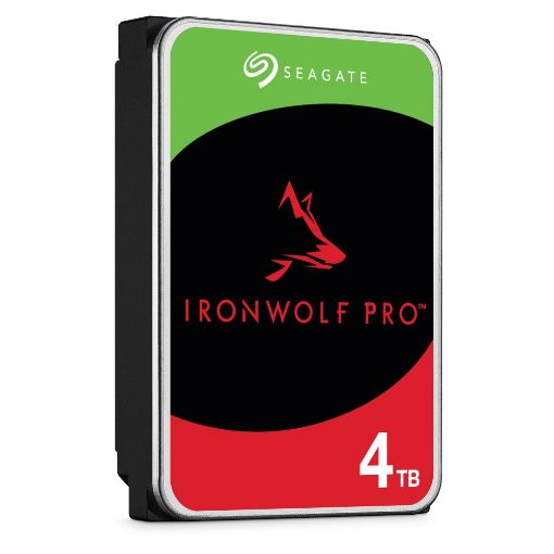 Obrázek SEAGATE HDD 4TB IRONWOLF PRO (NAS), 3.5", SATAIII, 7200 RPM, Cache 128MB