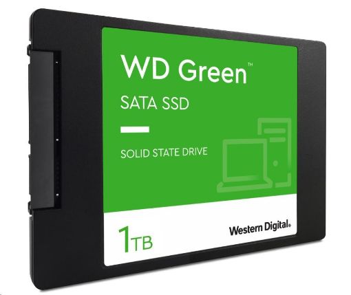 Obrázek WD GREEN SSD 3D NAND WDS100T3G0A 1TB SATA/600, (R:500, W:400MB/s), 2.5"