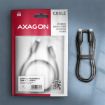 Obrázek AXAGON BUCM432-CM10AB, NewGEN+ kabel USB-C <-> USB-C, 1m, USB4 Gen 3×2, PD 100W 5A, 8K HD, ALU, oplet, černý