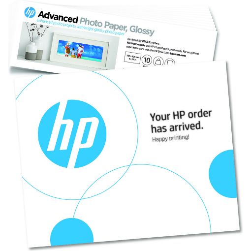 Obrázek HP Advanced Photo Paper, Gloss (4x12 in; 10 x 30,5 cm) – 10 sheets