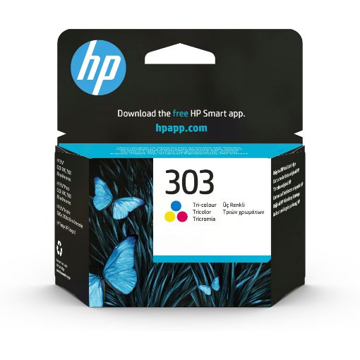 Obrázek HP 303 Tri-color Original Ink Cartridge (165 pages), T6N01AE