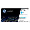 Obrázek HP 655A Cyan Original LaserJet Toner Cartridge (CF451A) (10,500 pages)