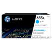 Obrázek HP 655A Cyan Original LaserJet Toner Cartridge (CF451A) (10,500 pages)