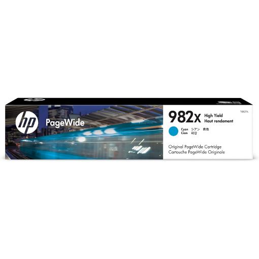 Obrázek HP 982X High Yield Cyan Original PageWide Cartridge (16,000 pages)