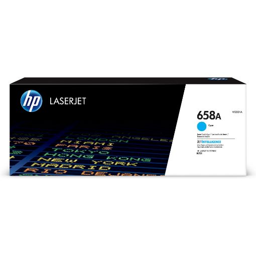 Obrázek HP 658A Cyan LaserJet Toner Cartridge (6,000 pages)