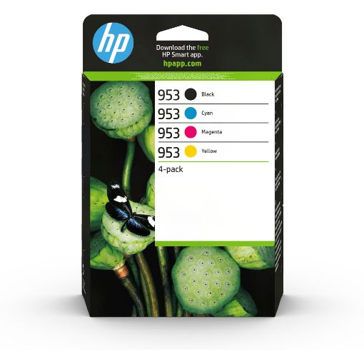 Obrázek HP 953 CMYK Original Ink Cartridge 4-Pack (700 / 700 / 700 / 1,000 pages)