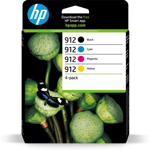 Obrázek HP 912 CMYK Original Ink Cartridge 4-Pack (315 / 315 / 315 / 250 pages)