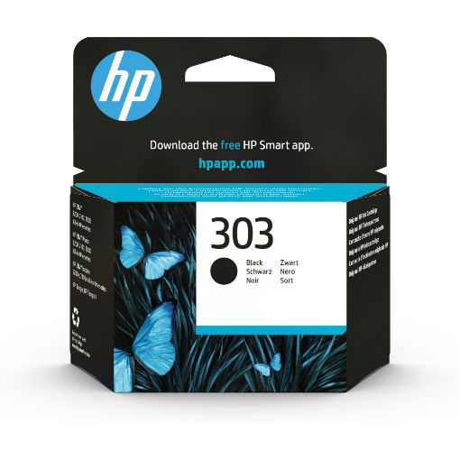 Obrázek HP 303 Black Original Ink Cartridge (200 pages), T6N02AE