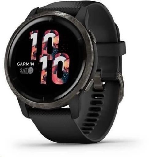 Obrázek Garmin GPS sportovní hodinky Venu2 Slate/Black Band, EU