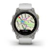 Obrázek Garmin epix Sapphire, Titan/ White Silicone Band