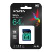 Obrázek ADATA SDXC karta 64GB UHS-I U3 Class 10, Premier Pro (R: 95MB / W: 60MB)