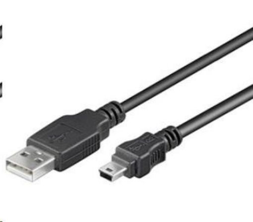 Obrázek PremiumCord Kabel USB 2.0, A-B mini, 5pinů, 2m