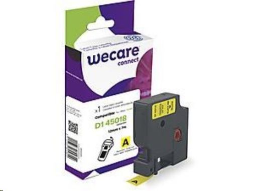 Obrázek WECARE ARMOR páska pro DYMO S0720580, černá/žlutá, 12mm x 7m