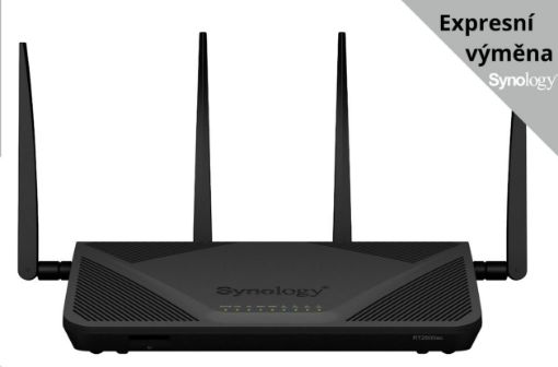 Obrázek Synology RT2600AC MESH WiFi5 router (AC2350,2,4GHz/5GHz,4xGbELAN,1xGbEWAN,1xUSB2.0,1xUSB3.0,1xSD)