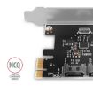 Obrázek AXAGON PCES-SA2N, PCIe řadič - 2x interní SATA 6G port, ASM1061, SP & LP