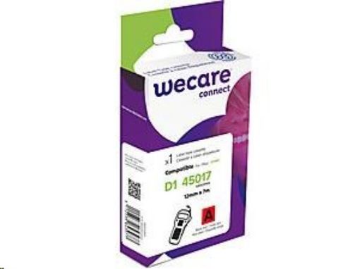 Obrázek WECARE ARMOR páska pro DYMO S0720570, černá/červená, 12mm x 7m