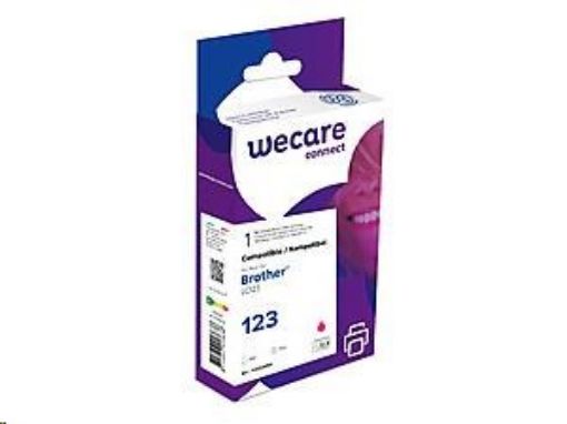 Obrázek WECARE ARMOR cartridge pro Brother DCP J4110DW, MFC J4310, 4410, (LC123M), červená/magenta, 10ml, 600str