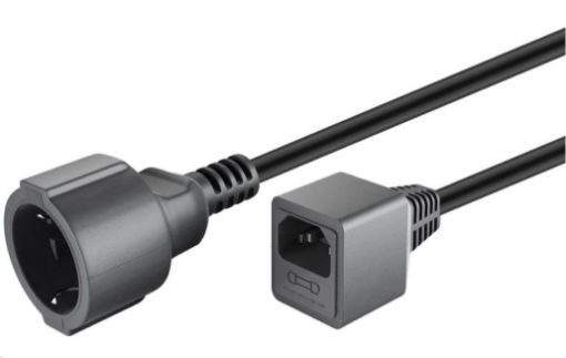 Obrázek PREMIUMCORD Kabel napájecí 230V Prodlužovací  s EURO konektorem C14 (IEC connection) , 1,5m