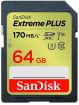 Obrázek SanDisk SDXC karta 64GB Extreme PLUS (200 MB/s Class 10, UHS-I U3 V30)