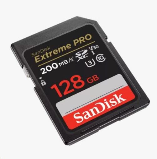 Obrázek SanDisk SDXC karta 128GB Extreme PRO (200 MB/s Class 10, UHS-I U3 V30)