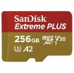 Obrázek SanDisk micro SDXC karta 256GB Extreme PLUS (200 MB/s Class 10, UHS-I U3 V30) + adaptér