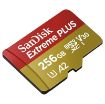 Obrázek SanDisk micro SDXC karta 256GB Extreme PLUS (200 MB/s Class 10, UHS-I U3 V30) + adaptér