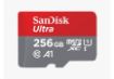 Obrázek SanDisk MicroSDXC karta 256GB Ultra (150 MB/s, A1 Class 10 UHS-I) + adaptér