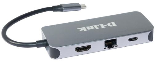 Obrázek D-Link DUB-2335 USB-C Hub with HDMI, Gigabit Ethernet and 3x USB3.0, mini docking station